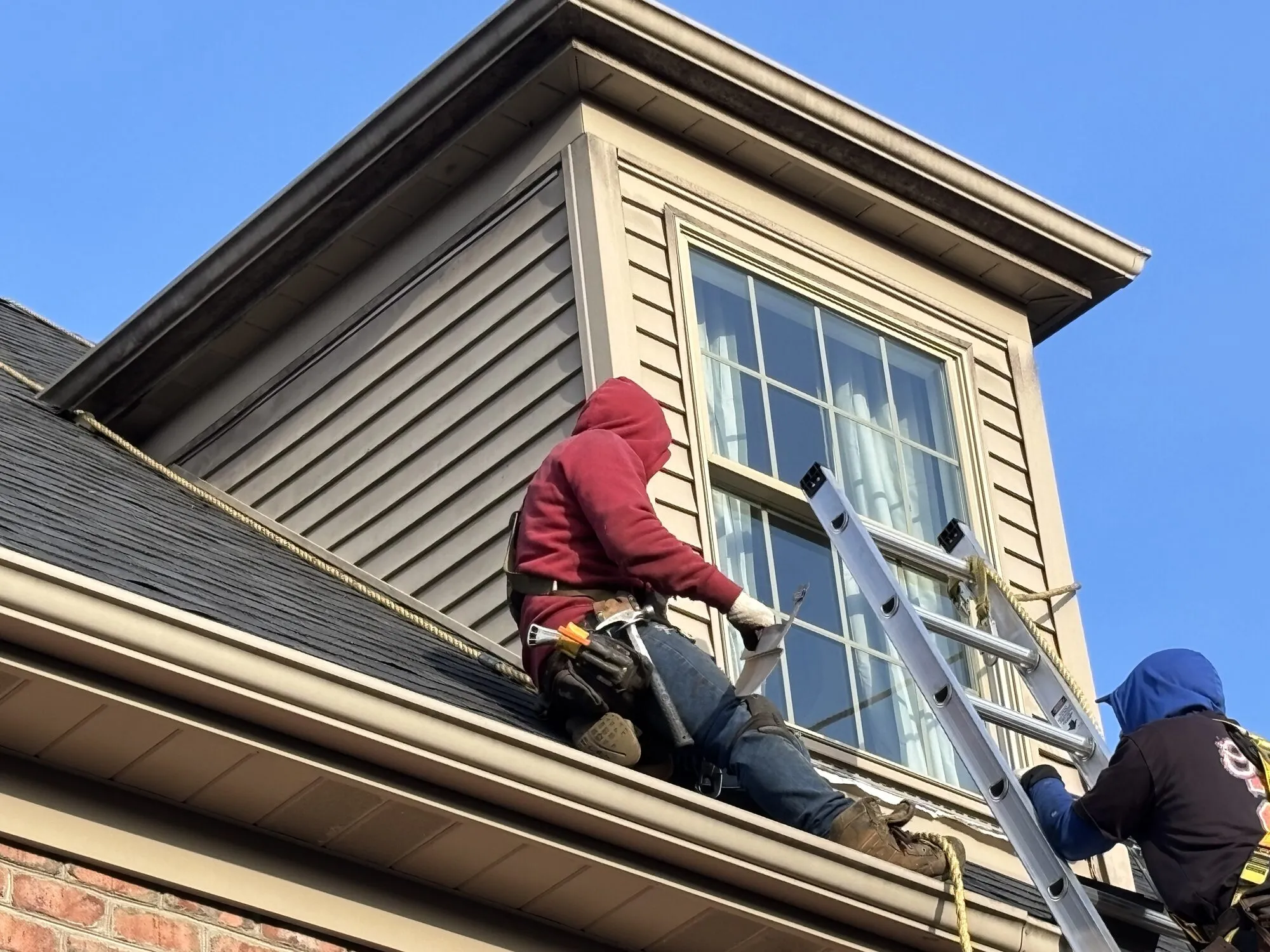 Dormer & Roofline. Roofing project by West Penn Exteriors.